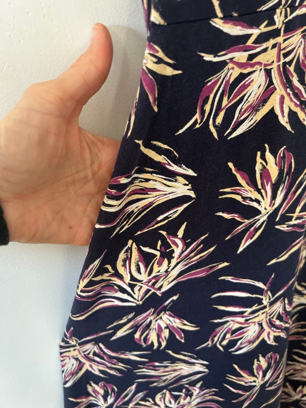 Pact Organic Cotton Dress Size S Navy Floral Midi Tank Resortwear Boat - Picture 7 of 15